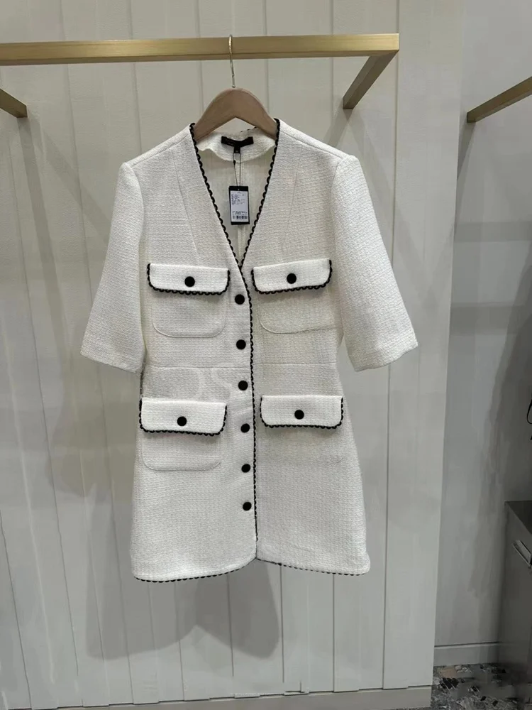 Masandem Autumn Winter ort Contrast Color Lace Single Button Dr Ele Sle V Ne a Line Skirt Dr
Masandem Autumn Winter ort Contrast Color Lace Single Button Dr Ele Sle V Ne a Line Skirt Dr