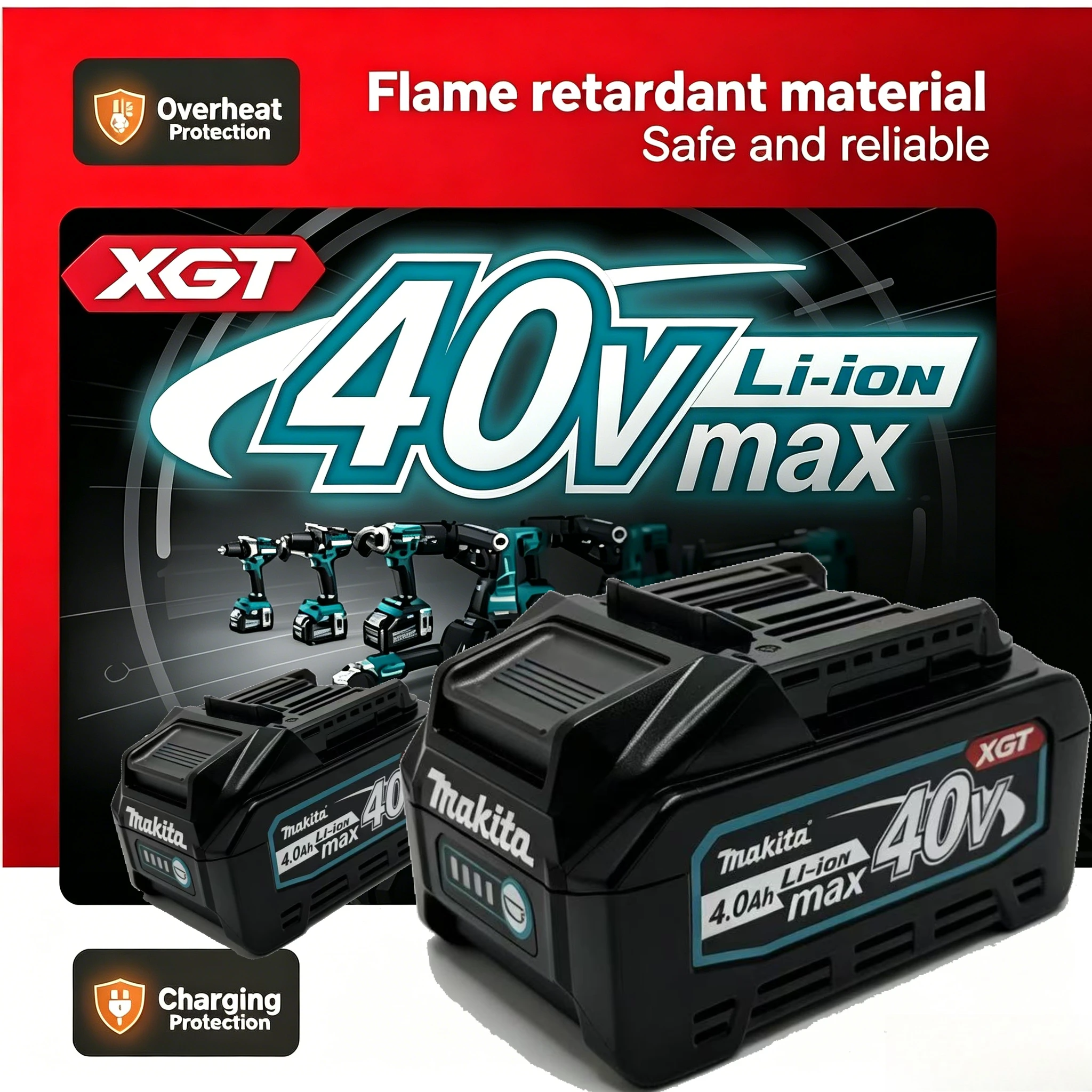 100%Makita 40V 4.0Ah Battery BL4050F for Makita Power Tools HS004G TD001G TW001G HR001G DF001G GA003G Lithium-ion Batteriesa
100%Makita 40V 4.0Ah Battery BL4050F for Makita Power Tools HS004G TD001G TW001G HR001G DF001G GA003G Lithium-ion Batteriesa