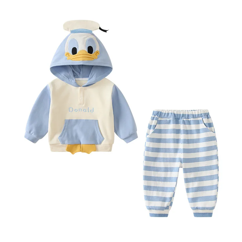 MINISO Donald Duck Spring Toddler Boy Hooded Two Piece Sets Children's Suit Baby Casual Outdoor Clothing 1-3 Years Cotton Outfit
MINISO Donald Duck Spring Toddler Boy Hooded Two Piece Sets Children's Suit Baby Casual Outdoor Clothing 1-3 Years Cotton Outfit