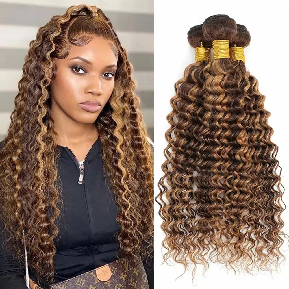 #4/27 Color Deep Wave Human Hair Bundle Brazilian 100% Human Hair Highlight Blonde Hair Weave 1/3/4 Bundles Deal Hair Extension
#4/27 Color Deep Wave Human Hair Bundle Brazilian 100% Human Hair Highlight Blonde Hair Weave 1/3/4 Bundles Deal Hair Extension
