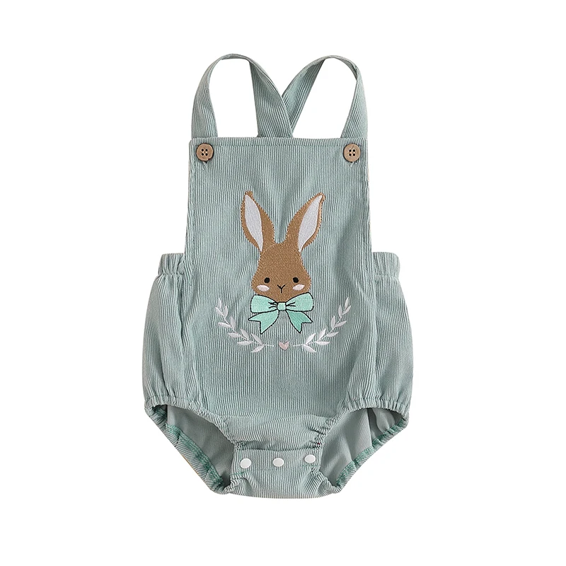 Infant Baby Boy Girl Easter Outfit Embroidery Bunny Sleeveless Romper Corduroy Overalls Newborn Easter Clothes
Infant Baby Boy Girl Easter Outfit Embroidery Bunny Sleeveless Romper Corduroy Overalls Newborn Easter Clothes