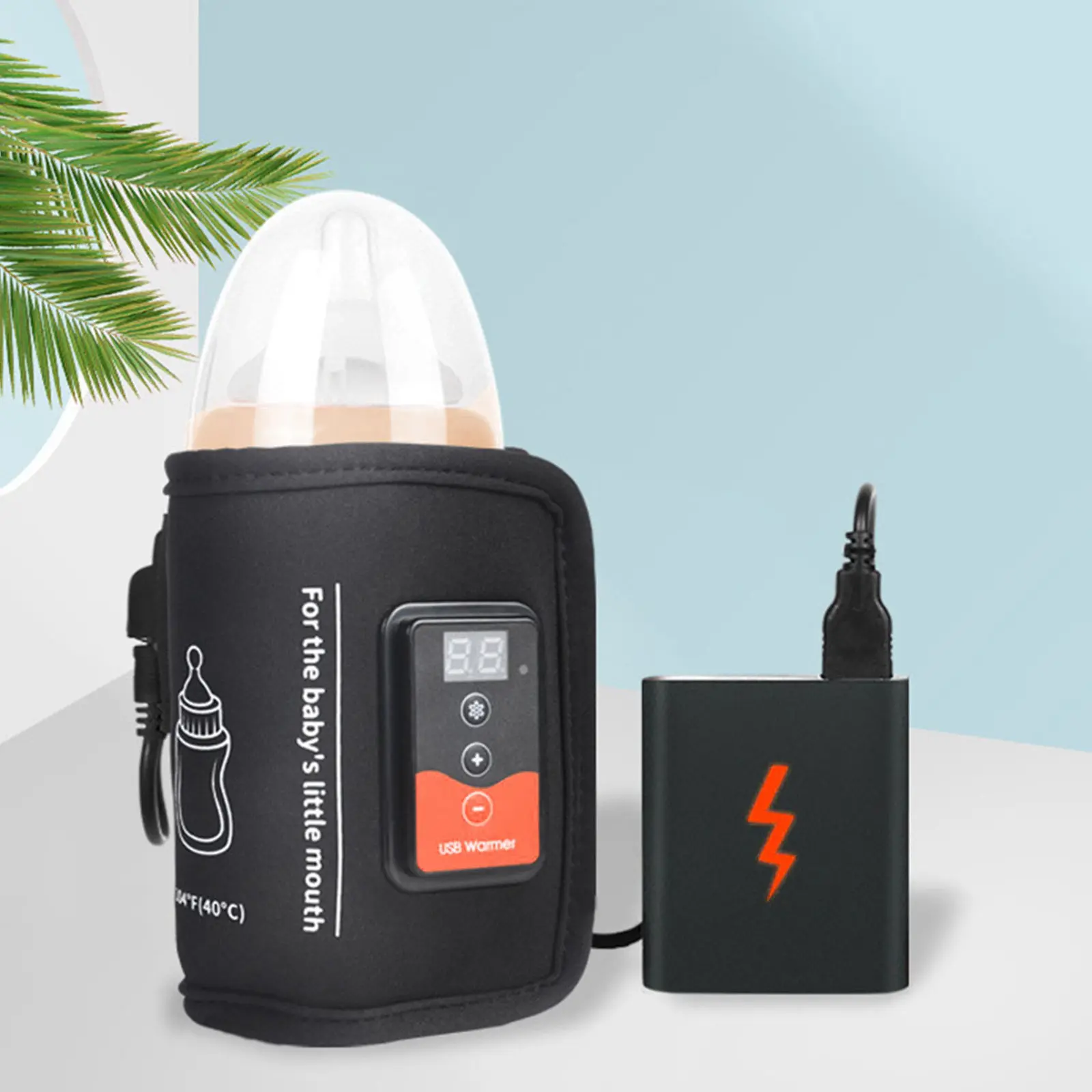 Reusable USB Bottle Warmer Portable for Baby Feeding on The Move Warm Milk Instantly Travel Night Car Power Bank Compatible
Reusable USB Bottle Warmer Portable for Baby Feeding on The Move Warm Milk Instantly Travel Night Car Power Bank Compatible