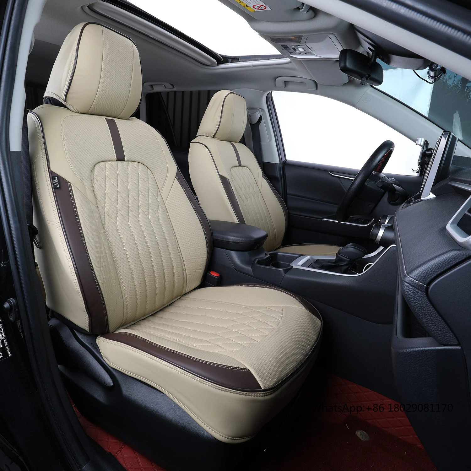 EKR Cheap Sport Style Interior Accessory 5 Seaters Pvc Universal Size Fit Pu Leather toyota camry Auto Seat Cover Full Set
EKR Cheap Sport Style Interior Accessory 5 Seaters Pvc Universal Size Fit Pu Leather toyota camry Auto Seat Cover Full Set