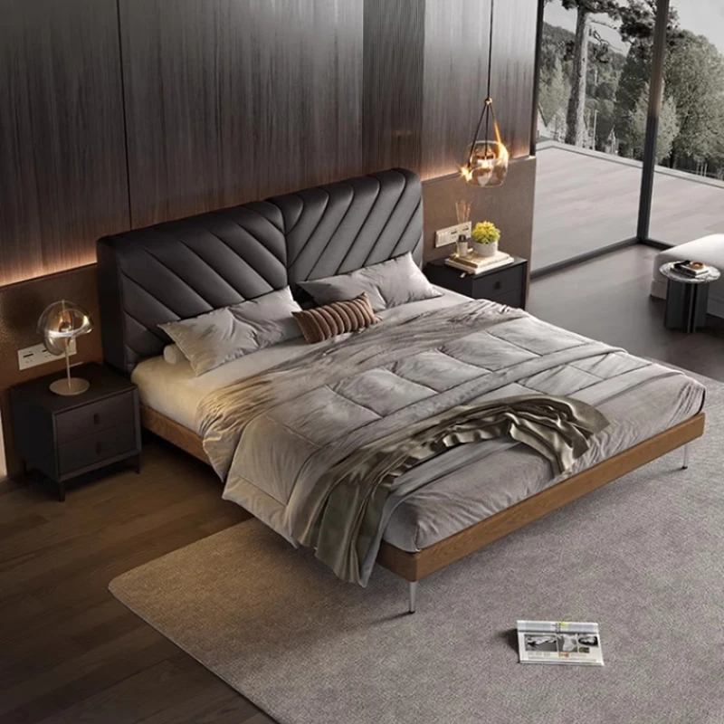 Beauty Double Bed Bedroom King Size Design Leather Castle Luxury Modern Bed Sleeping Portable Cama Solteiro Trendy Furniture
Beauty Double Bed Bedroom King Size Design Leather Castle Luxury Modern Bed Sleeping Portable Cama Solteiro Trendy Furniture