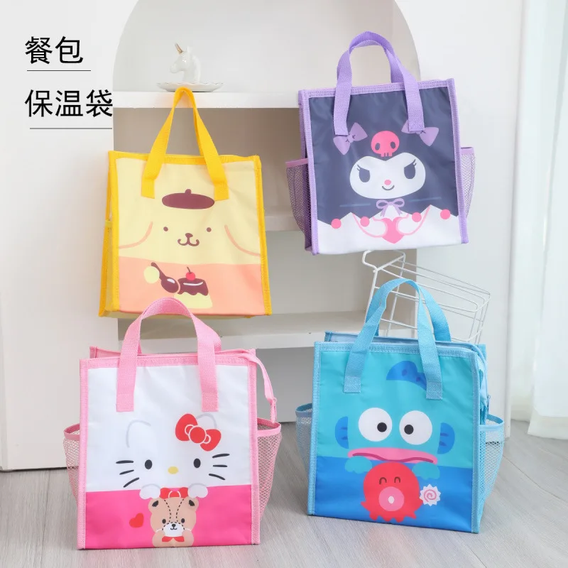 Japanese Kuromi Hello Kitty Lunch Bag Cartoon Cute Portable Handheld Insulated Cooler Bag for Work Back To Bring Food Lunch
Japanese Kuromi Hello Kitty Lunch Bag Cartoon Cute Portable Handheld Insulated Cooler Bag for Work Back To Bring Food Lunch