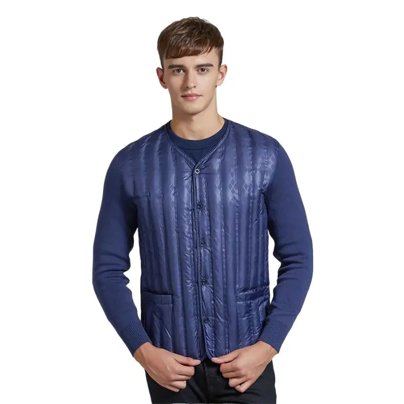 Spring and Autumn New Men's Lightweight Down Coat, Korean Fashion Down Knitted patchwork Coat, Plus Size Winter Park Coat Jacket
Spring and Autumn New Men's Lightweight Down Coat, Korean Fashion Down Knitted patchwork Coat, Plus Size Winter Park Coat Jacket