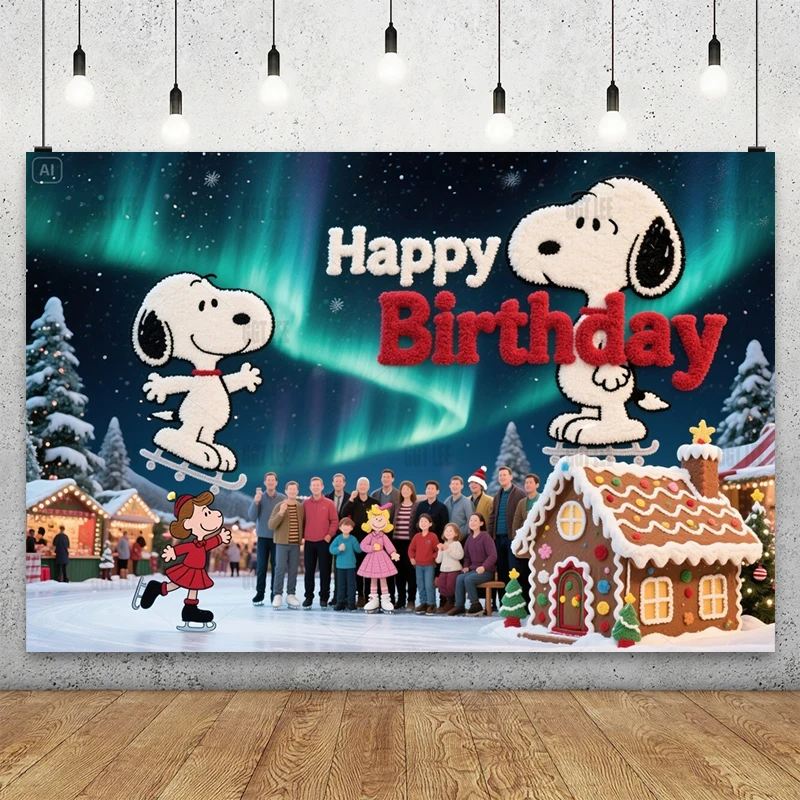 Disney Snoopy Christmas Market Backdrop Sally Brown Gingerbread House Northern Happy Birthday Photography Background Custom
Disney Snoopy Christmas Market Backdrop Sally Brown Gingerbread House Northern Happy Birthday Photography Background Custom