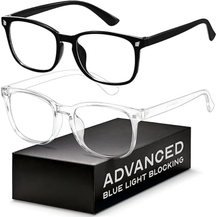 Eyewear Frames for Men - Blue Light Blocking Square Glasses, Anti UV Ray Computer Gaming, Blue Blockers for Women,Eyewear Frames for Men - Blue Light Blocking Square Glasses, Anti UV Ray Computer Gaming, Blue Blockers for Women,2 Pack
Eyewear Frames for Men - Blue Light Blocking Square Glasses, Anti UV Ray Computer Gaming, Blue Blockers for Women,Eyewear Frames for Men - Blue Light Blocking Square Glasses, Anti UV Ray Computer Gaming, Blue Blockers for Women,2 Pack