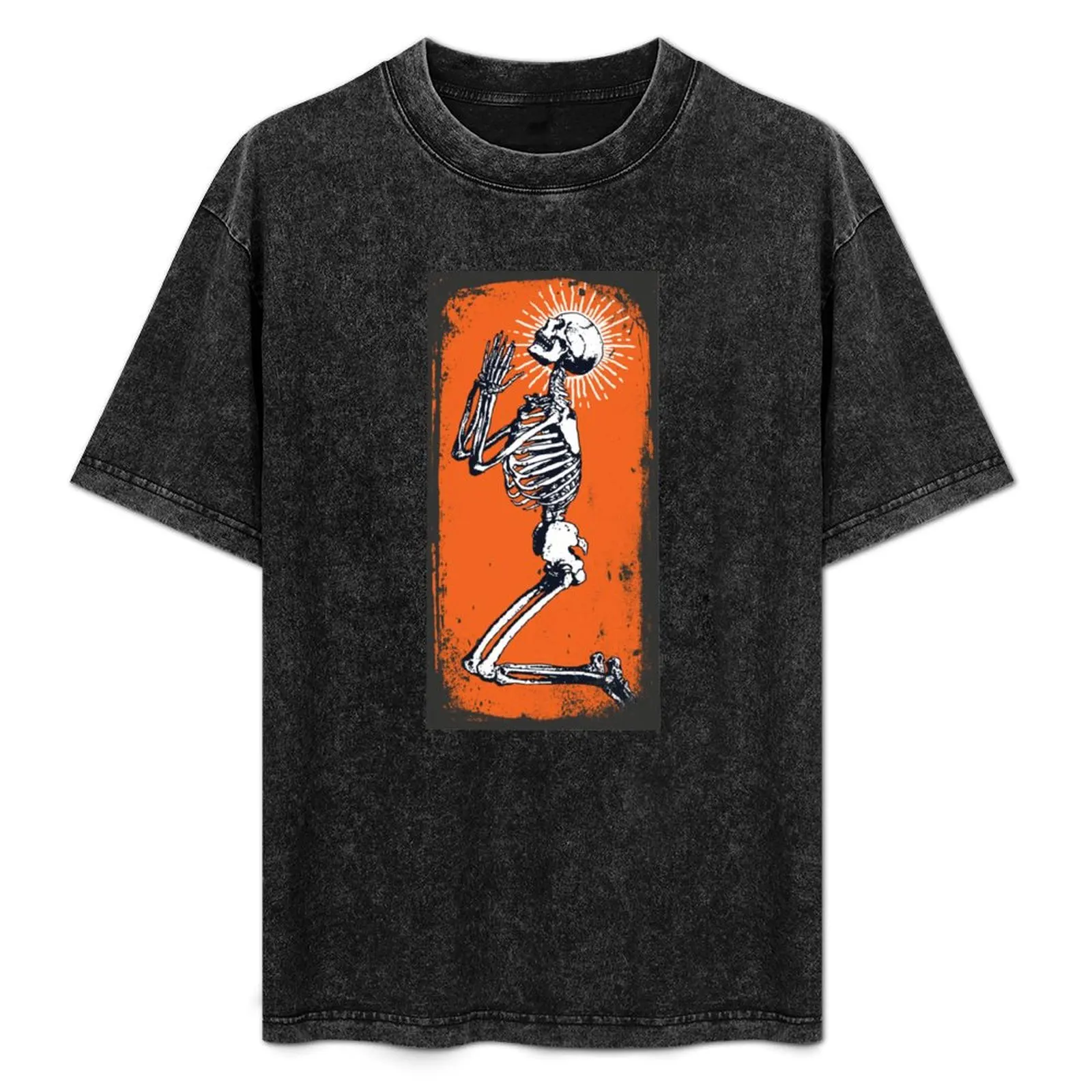 Praying Skeleton T-Shirt Lightweight Casual Summer T-Shirt
Praying Skeleton T-Shirt Lightweight Casual Summer T-Shirt