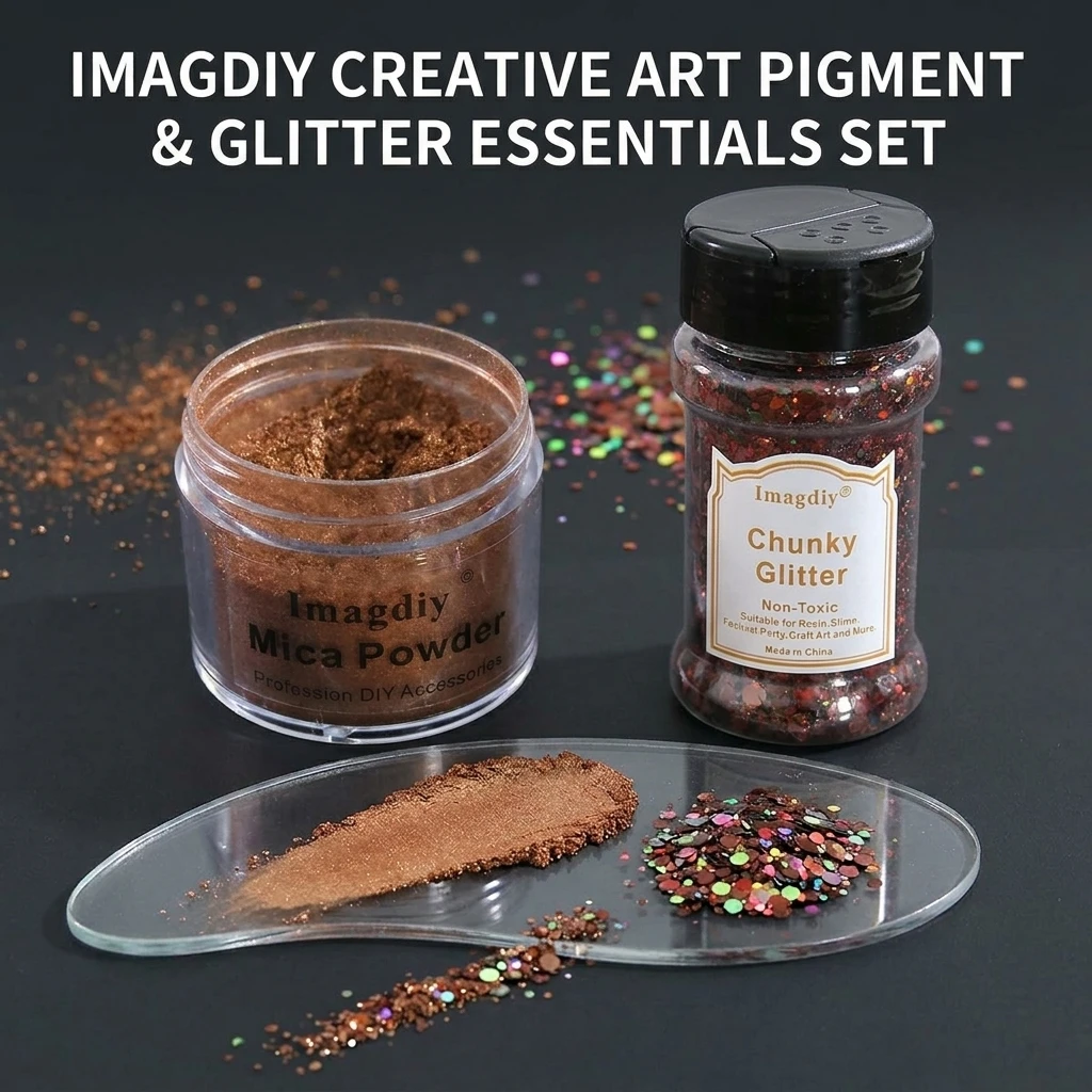2Pcs Vintage Bronze Resin Art Kit - Rich Brown Mica Powder Mixed Chunky Glitter Set for Epoxy Resin DIY, Jewelry, Home Decor
2Pcs Vintage Bronze Resin Art Kit - Rich Brown Mica Powder Mixed Chunky Glitter Set for Epoxy Resin DIY, Jewelry, Home Decor