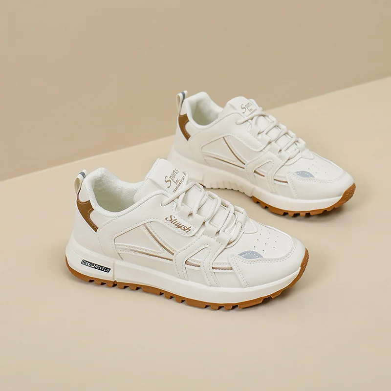 Spring Thick -bottomed New Breathable Sports Shoes Female Leisure Sports Lace Shoes
Spring Thick -bottomed New Breathable Sports Shoes Female Leisure Sports Lace Shoes
