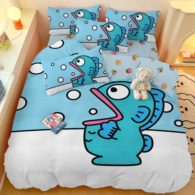 Kawaii Hangyodon Sanrio Lovely Bed Cover Children Cartoon Bed Sheet Dormitory Bedroom Pillowcase Christmas Gift for Kids
Kawaii Hangyodon Sanrio Lovely Bed Cover Children Cartoon Bed Sheet Dormitory Bedroom Pillowcase Christmas Gift for Kids