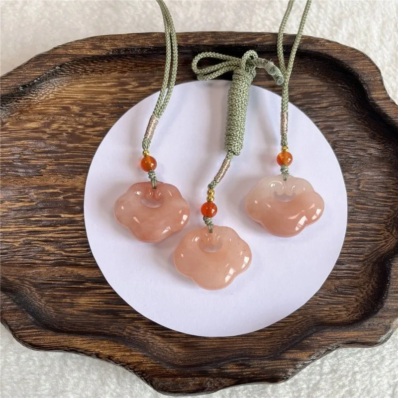 Light Luxury Gold Silk Jade Peach Blossom Wine Ruyi Lock Accessories Xiangyun Lock Pendant Pendant Wholesale
Light Luxury Gold Silk Jade Peach Blossom Wine Ruyi Lock Accessories Xiangyun Lock Pendant Pendant Wholesale