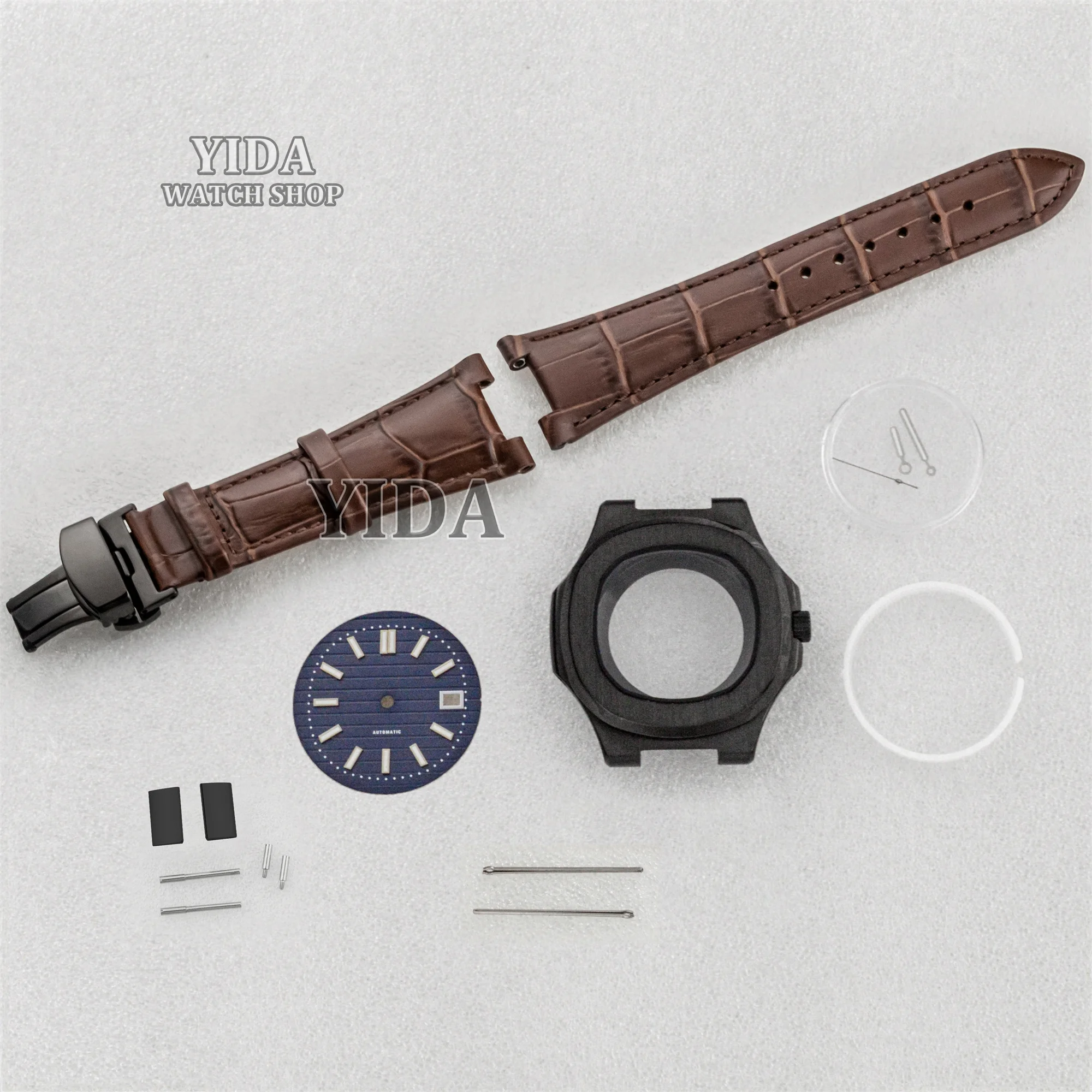Nautilus Case Genuine Leather Strap Green Luminous Dial Hands Sapphire Glass 10ATM Waterproof 41MM WatchCase Fit NH35 Movement
Nautilus Case Genuine Leather Strap Green Luminous Dial Hands Sapphire Glass 10ATM Waterproof 41MM WatchCase Fit NH35 Movement