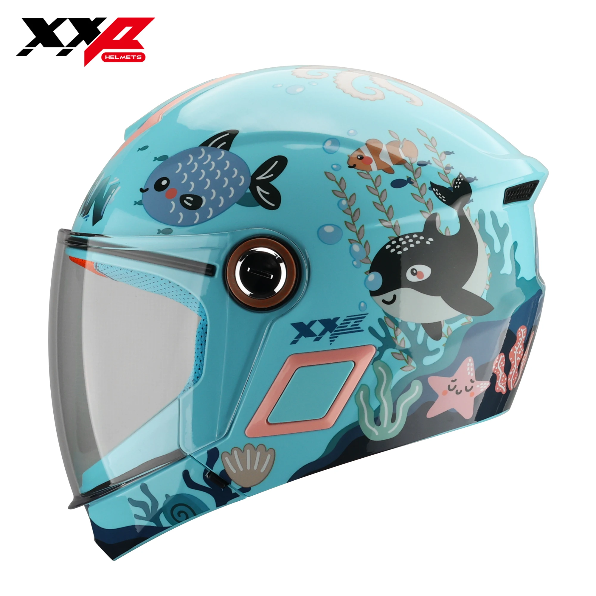 Children's Motorcycle Helmet Xxp Cracker Kids Helmets Blue Gloss Removable Chin with Soft Helmet Padding Clear Visors Boys Girls
Children's Motorcycle Helmet Xxp Cracker Kids Helmets Blue Gloss Removable Chin with Soft Helmet Padding Clear Visors Boys Girls