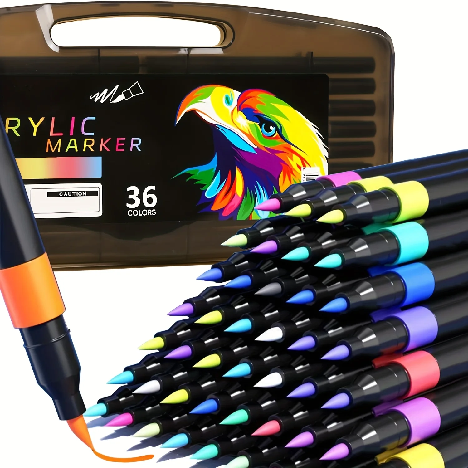 36Color Professional Acrylic Marker Pens with Soft Tip & Fine Point for Multi- Art Supplies Compatible Paper Stone Fabric
36Color Professional Acrylic Marker Pens with Soft Tip & Fine Point for Multi- Art Supplies Compatible Paper Stone Fabric