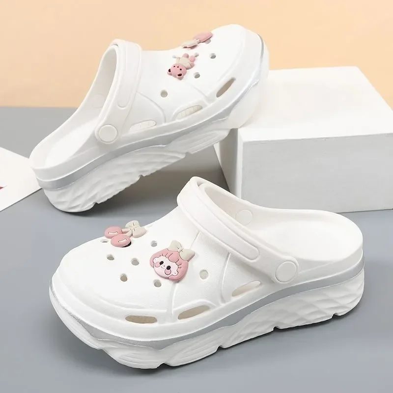 Pop Girls DIY массивные сандалии на платформе для женщин Mujer летние шлепанцы на толстой подошве пляжные тапочки женские нескользящие сабо из ЭВА садовые ш
Pop Girls DIY массивные сандалии на платформе для женщин Mujer летние шлепанцы на толстой подошве пляжные тапочки женские нескользящие сабо из ЭВА садовые ш