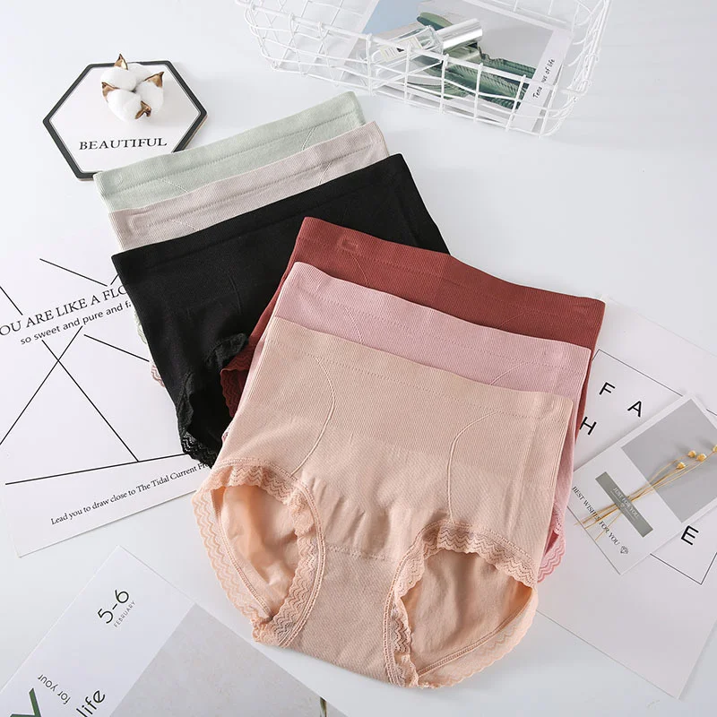 High Waist briefs Panties Women's Lace Breathable Seamless Female Underwear Solid Briefs Ladies Sexy Slimming Underpants
High Waist briefs Panties Women's Lace Breathable Seamless Female Underwear Solid Briefs Ladies Sexy Slimming Underpants