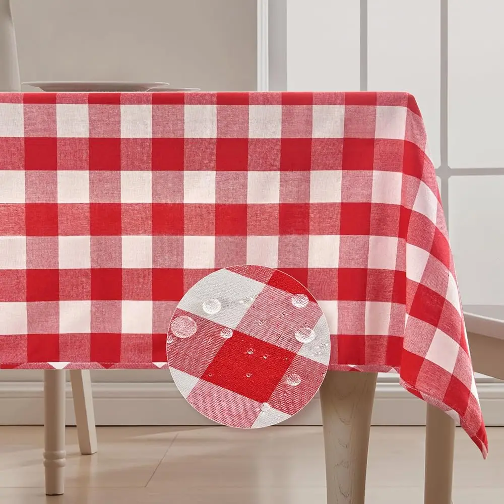 Rectangular Checkered Tablecloth Waterproof Washable Gingham Reversible Table Cloth For Outdoor Picnic Kitchen Holiday Buffet
Rectangular Checkered Tablecloth Waterproof Washable Gingham Reversible Table Cloth For Outdoor Picnic Kitchen Holiday Buffet