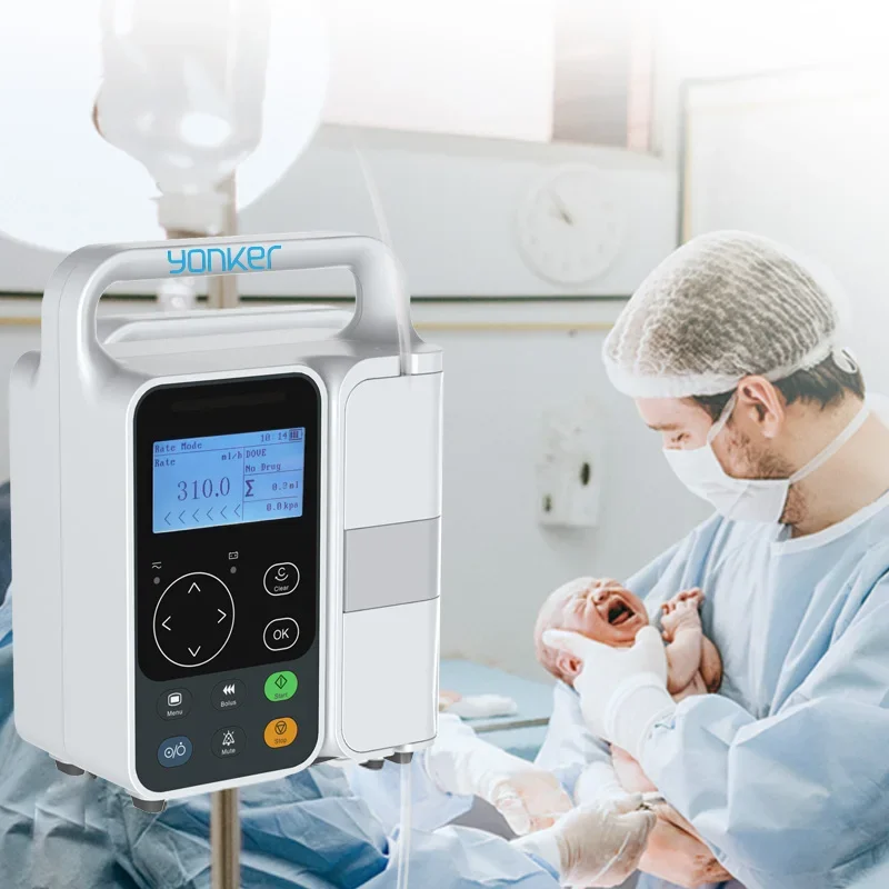 Yonker Hospital Equipment Portable Automatic Infus Pump Electronic Dual TCl Iv Pump Medical For Fluids
Yonker Hospital Equipment Portable Automatic Infus Pump Electronic Dual TCl Iv Pump Medical For Fluids