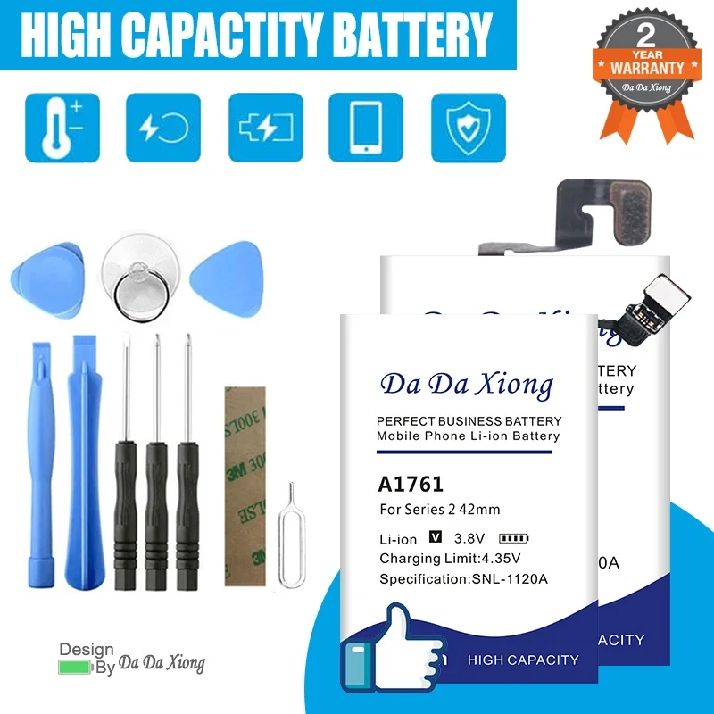 Высококачественный новый аккумулятор для часов серии 1, 2, 3, 4, 5, 6, GPS LTE 38 мм, 40 мм, 42 мм, 44 мм, аккумуляторы + набор инструментов
Высококачественный новый аккумулятор для часов серии 1, 2, 3, 4, 5, 6, GPS LTE 38 мм, 40 мм, 42 мм, 44 мм, аккумуляторы + набор инструментов