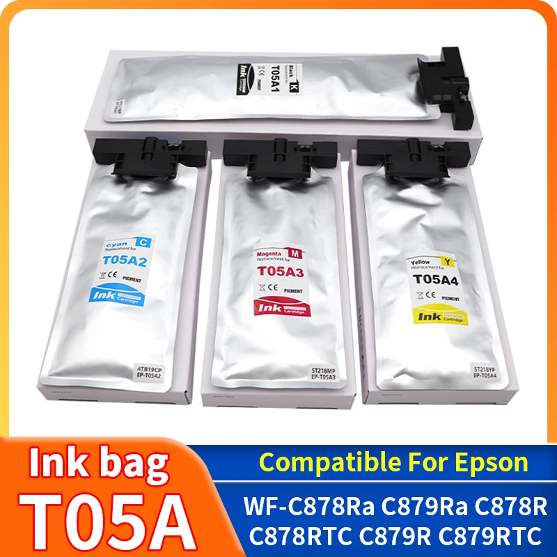 Европа T05A1 T05A2 T05A4 Сумка с пигментными чернилами для Epson WorkForce Pro WF-C878R WF-C879R C878R C879Ra Чернильный картридж для принтера
Европа T05A1 T05A2 T05A4 Сумка с пигментными чернилами для Epson WorkForce Pro WF-C878R WF-C879R C878R C879Ra Чернильный картридж для принтера