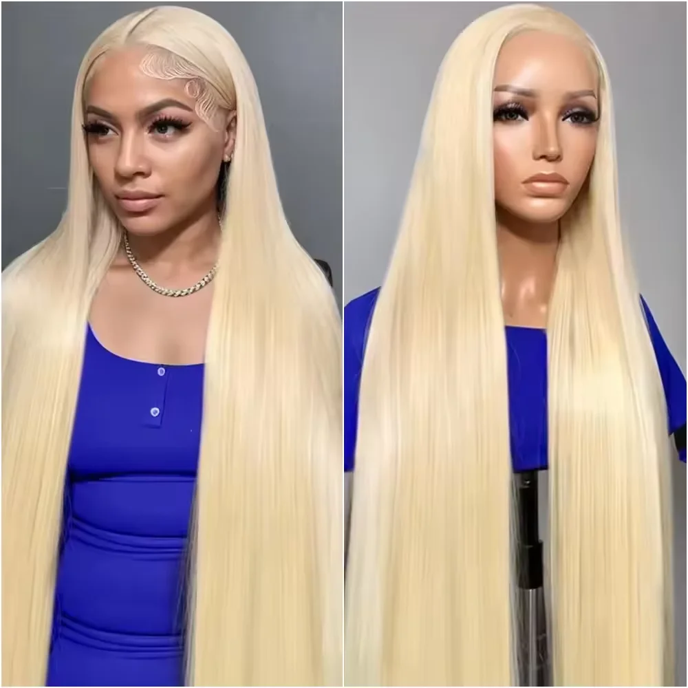 613 Blonde Straight 13x6 HD Lace Frontal Human Hair Wig Preplucked Honey Colored 13x6 Transparen Lace Front Wigs for Women
613 Blonde Straight 13x6 HD Lace Frontal Human Hair Wig Preplucked Honey Colored 13x6 Transparen Lace Front Wigs for Women