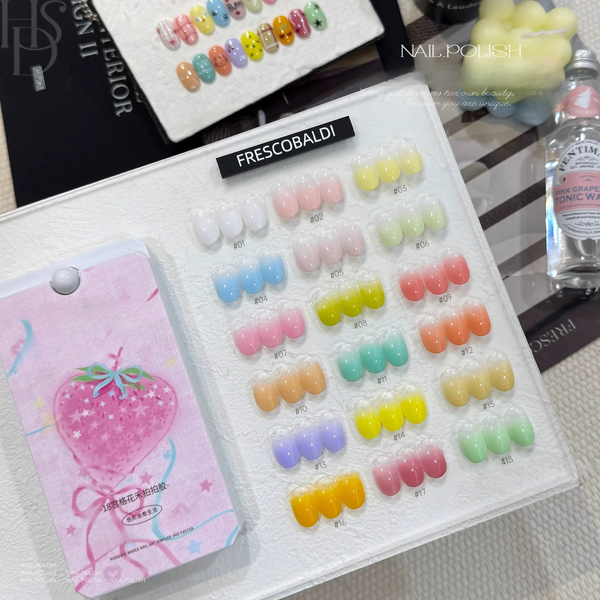 18 Colors/1 Group Pat Painting Gel Nail 4 In 1 Semi Permanent Soak Off UV LED Nails Used For Gradient Stamping Pattern Manicure
18 Colors/1 Group Pat Painting Gel Nail 4 In 1 Semi Permanent Soak Off UV LED Nails Used For Gradient Stamping Pattern Manicure