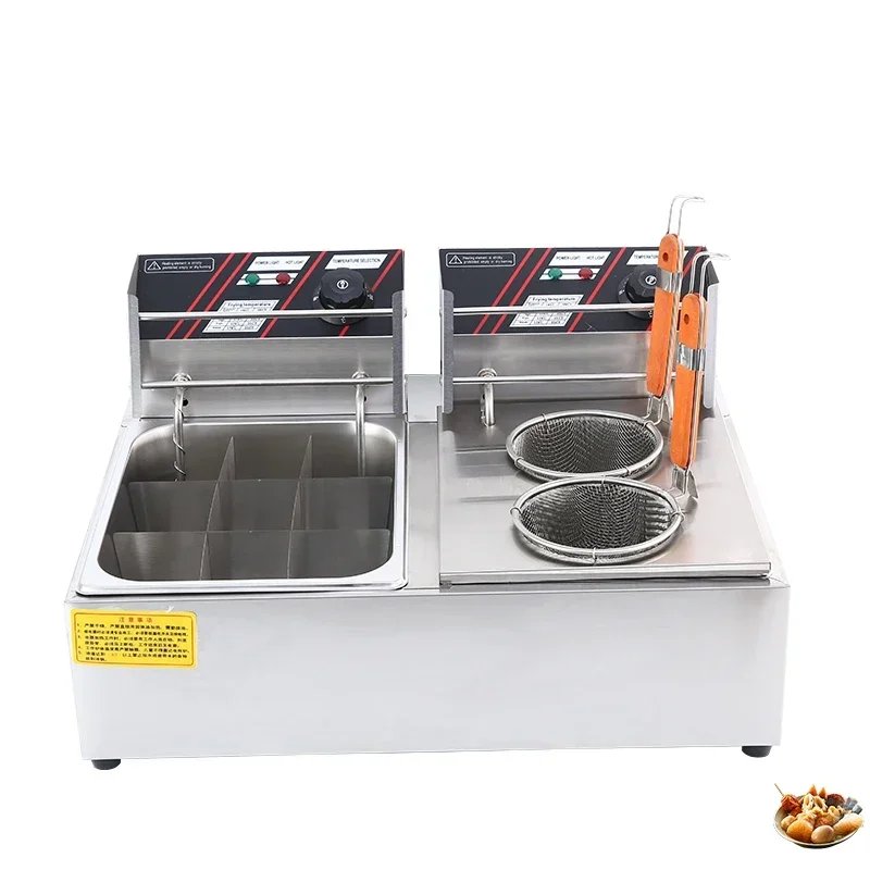 6L+6LNew arrival Two Tank chip chicken fry Chips Desktop Fryer Oil Machine Electricity Fryer oil fryer without timeing control
6L+6LNew arrival Two Tank chip chicken fry Chips Desktop Fryer Oil Machine Electricity Fryer oil fryer without timeing control