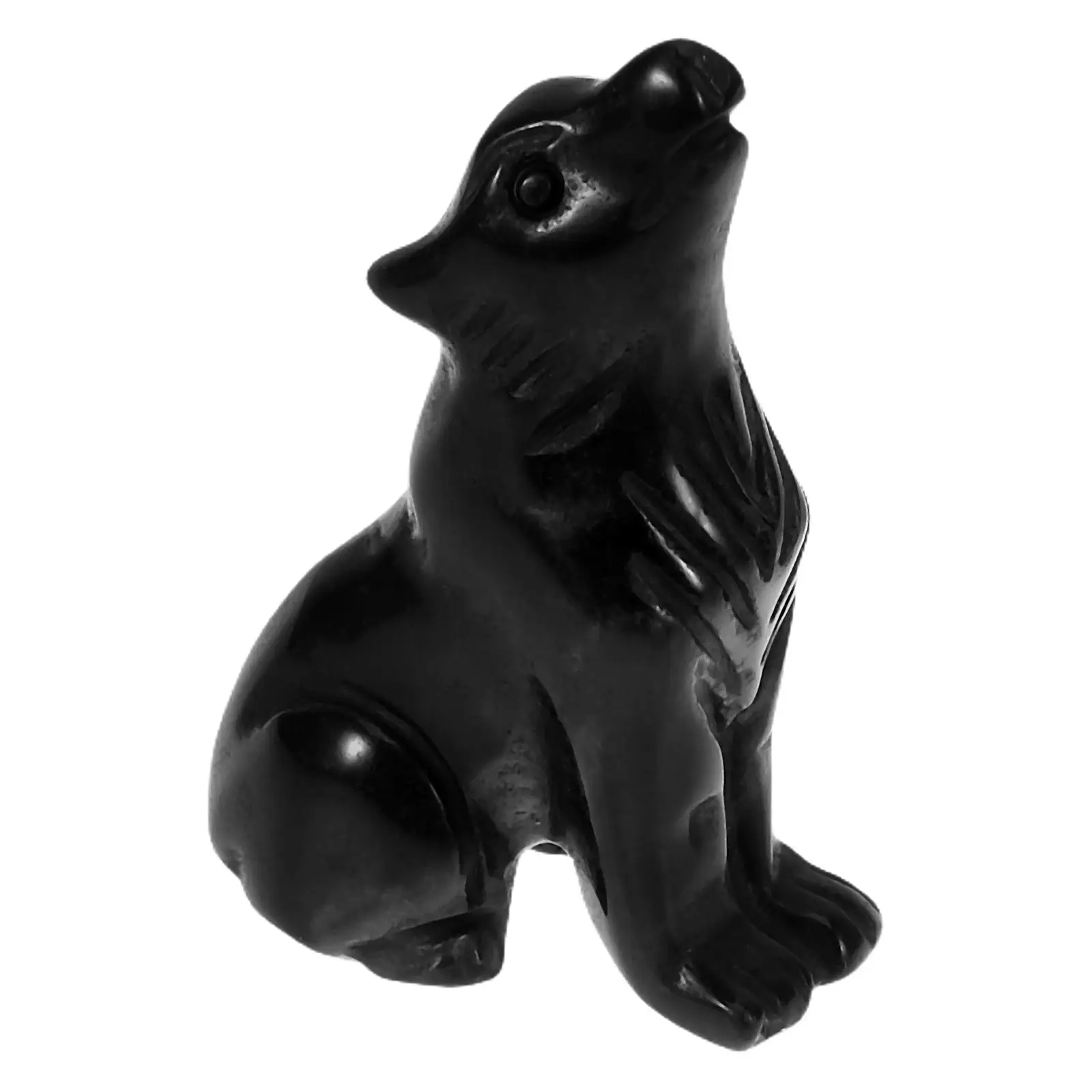 Elegant Desk Office Desk Decor Decor Obsidian Craft Wolf Figurine Statue Animal Sculpture
Elegant Desk Office Desk Decor Decor Obsidian Craft Wolf Figurine Statue Animal Sculpture