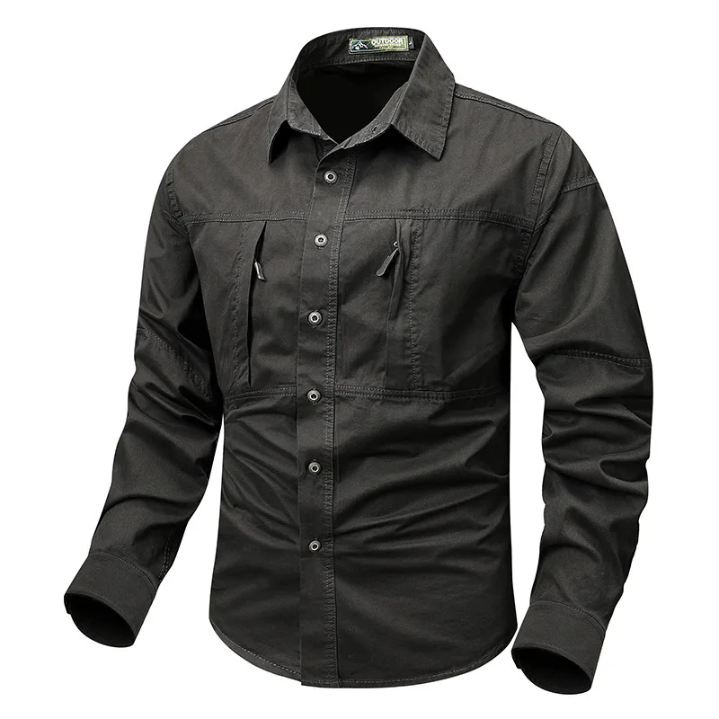 Men's Long-Sleeve Shirt 2026 Spring and Autumn New Pocket Wrinkle-Free Workwear Turn-Down Collar Shirt
Men's Long-Sleeve Shirt 2026 Spring and Autumn New Pocket Wrinkle-Free Workwear Turn-Down Collar Shirt