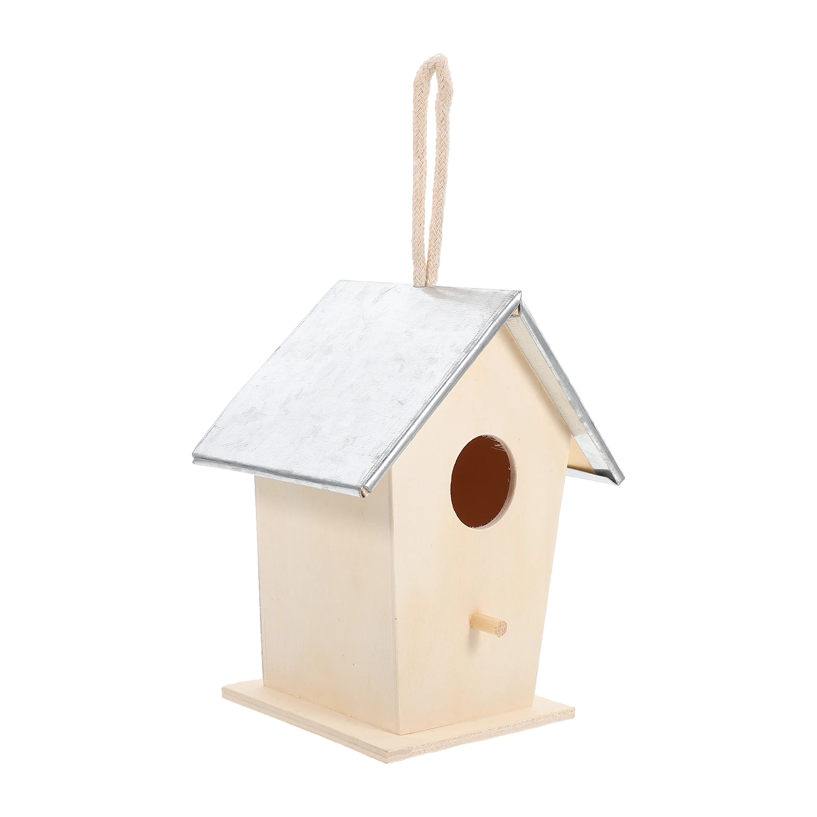 Outdoor Bird House Wooden Iron Reinforced Small Craft Sparrow Dove Hanging Nest Winter Shelter Decor Garden Patios
Outdoor Bird House Wooden Iron Reinforced Small Craft Sparrow Dove Hanging Nest Winter Shelter Decor Garden Patios