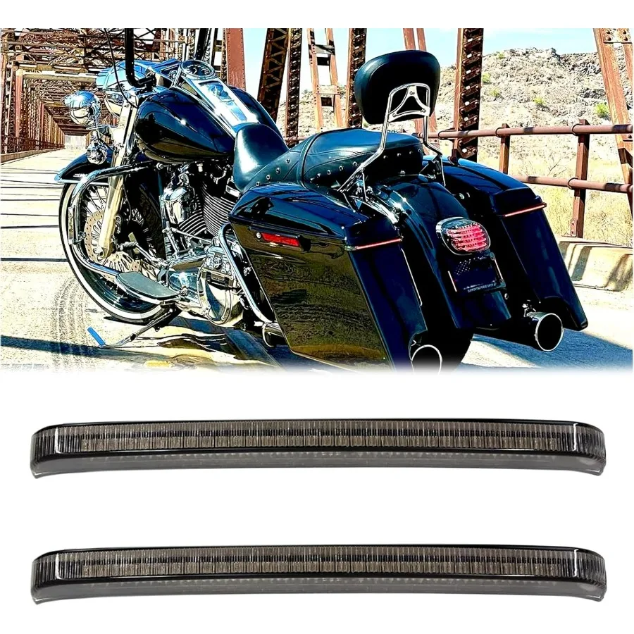 Motorcycle Saddlebag Tail Lights LED Rear Sequential LED Running Brake Light Turn Signals Compatible with 2014-2023 Harley Touri
Motorcycle Saddlebag Tail Lights LED Rear Sequential LED Running Brake Light Turn Signals Compatible with 2014-2023 Harley Touri