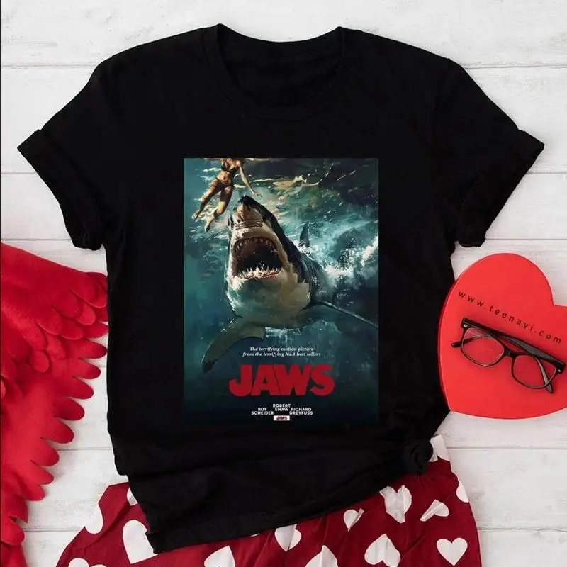 Футболка с постером ужасов из фильма JAWS, 50 лет, годовщина 1975 года, 2025 год
Футболка с постером ужасов из фильма JAWS, 50 лет, годовщина 1975 года, 2025 год