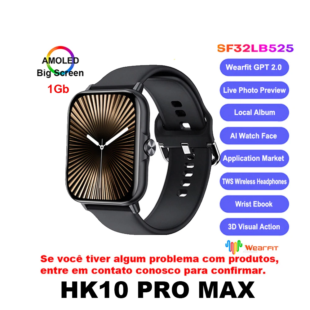 HK10 PRO MAX Смарт-часы Amoled 46 мм 1 ГБ ПЗУ Местная музыка Компас AI Smart Dail Мужчины Женщины Bluetooth Смарт-часы 2024
HK10 PRO MAX Смарт-часы Amoled 46 мм 1 ГБ ПЗУ Местная музыка Компас AI Smart Dail Мужчины Женщины Bluetooth Смарт-часы 2024