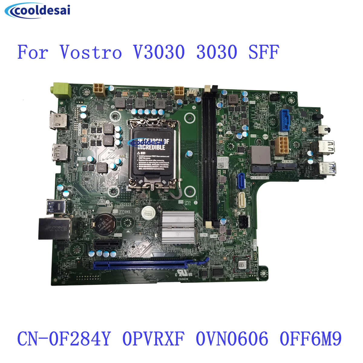 Оригинальная материнская плата для настольного компьютера Dell Vostro V3030 3030 SFF CN-0F284Y 0PVRXF 0VN0606 0FF6M9, 100% протестирована, полностью рабочая.
Оригинальная материнская плата для настольного компьютера Dell Vostro V3030 3030 SFF CN-0F284Y 0PVRXF 0VN0606 0FF6M9, 100% протестирована, полностью рабочая.