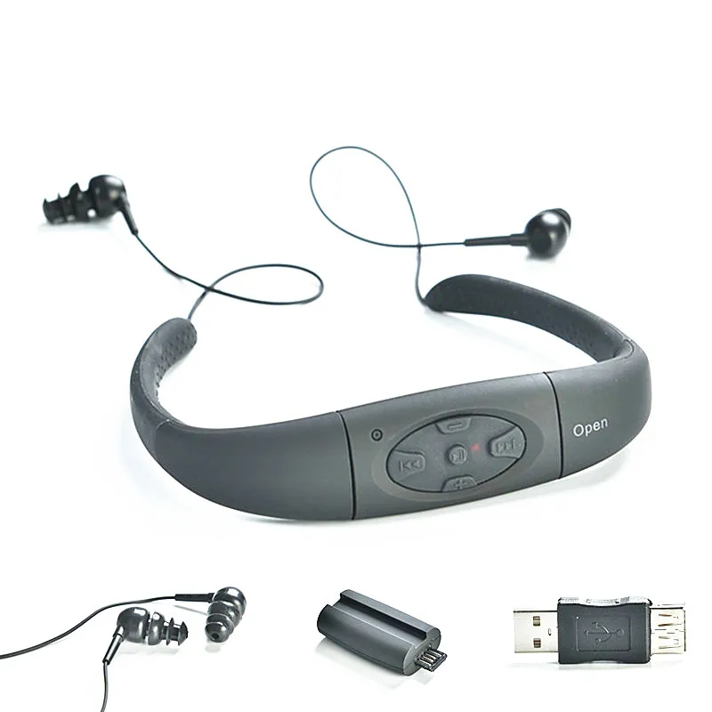Neckband Underwater Motion Headset MP3 Music Player IPX8 Waterproof 8GB Stereo Audio Headphone with for Diving Swimming Pool
Neckband Underwater Motion Headset MP3 Music Player IPX8 Waterproof 8GB Stereo Audio Headphone with for Diving Swimming Pool