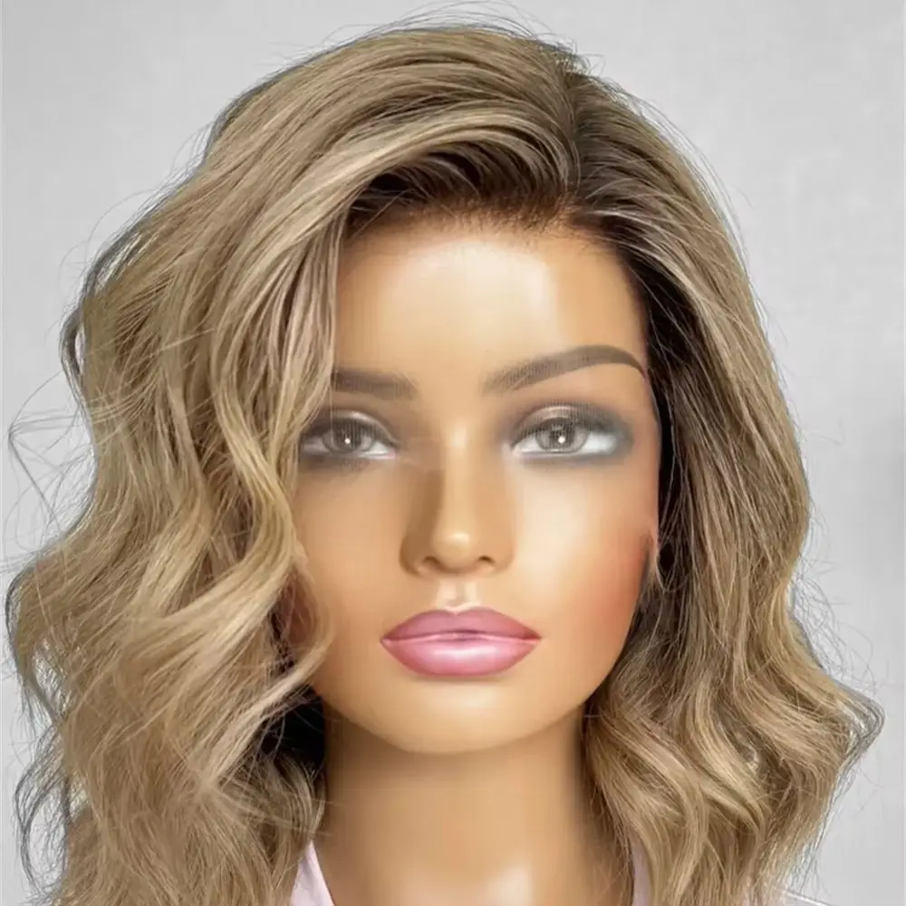 Party Wigs 13x4 Ombre Brown Blonde Synthetic HD Lace Front Wig Natural Density Wig Realistic Look Hairline Soft Short Wave Bob
Party Wigs 13x4 Ombre Brown Blonde Synthetic HD Lace Front Wig Natural Density Wig Realistic Look Hairline Soft Short Wave Bob