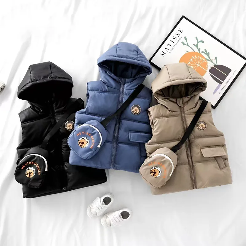 Winter Girls Kids Boys Wasitcoat Solid Thicken Warm Kids Babys Boys Vest Padded Zip Kids Boys Sleeveless Jacket Hooded Outerwear
Winter Girls Kids Boys Wasitcoat Solid Thicken Warm Kids Babys Boys Vest Padded Zip Kids Boys Sleeveless Jacket Hooded Outerwear