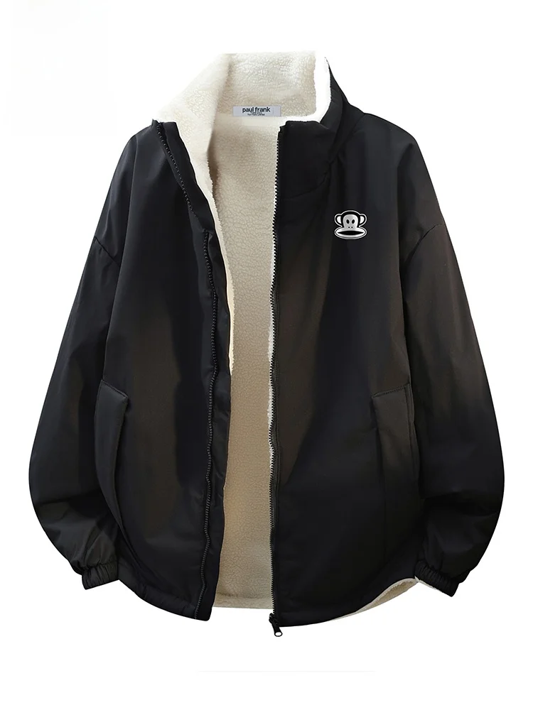 Зимняя утепленная куртка Paul Frank с флисовой подкладкой, повседневная свободная мужская хлопковая куртка, теплая молодежная куртка из полиэфирного волокна с длинными рукавами
Зимняя утепленная куртка Paul Frank с флисовой подкладкой, повседневная свободная мужская хлопковая куртка, теплая молодежная куртка из полиэфирного волокна с длинными рукавами