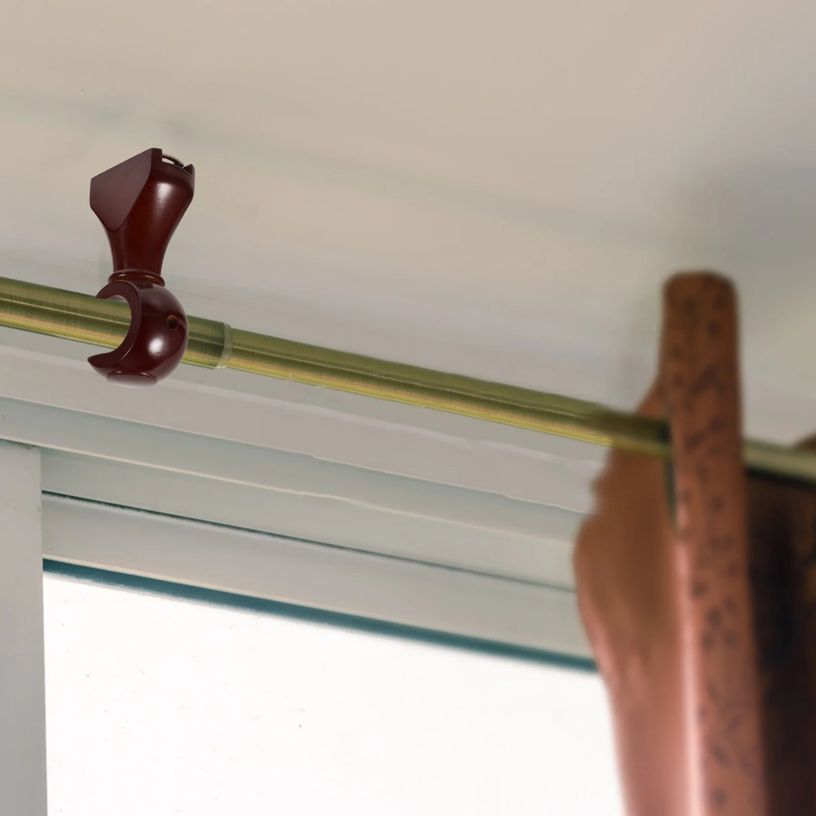 2Pcs Wooden Curtain Rod Holders Brackets Wall Mount Stable Curtains Support Replacement Rod Hooks Valance Support Holder
2Pcs Wooden Curtain Rod Holders Brackets Wall Mount Stable Curtains Support Replacement Rod Hooks Valance Support Holder