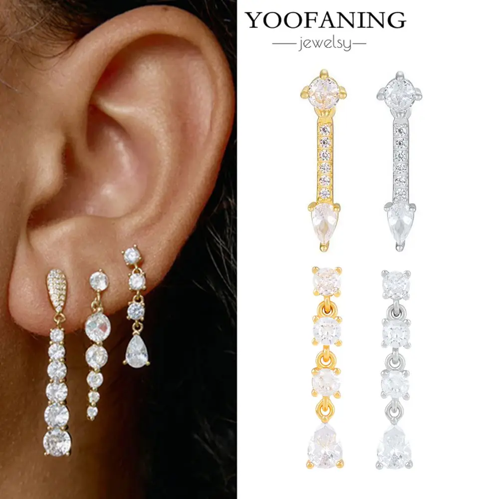 YOOFANING 925 Sterling Silver Ear Needle Elegant Luxurious Earrings Water Droplet Zircon Earrings for Women Jewelry Elegant
YOOFANING 925 Sterling Silver Ear Needle Elegant Luxurious Earrings Water Droplet Zircon Earrings for Women Jewelry Elegant