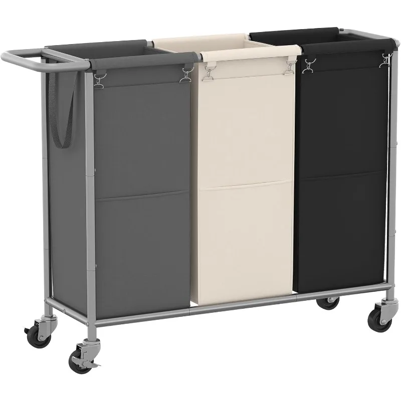 Laundry Basket,3 x 18.5 Gal Laundry Separator Hamper with Heavy Duty Rolling Wheels,Laundry Divider Sorter with Removable
Laundry Basket,3 x 18.5 Gal Laundry Separator Hamper with Heavy Duty Rolling Wheels,Laundry Divider Sorter with Removable