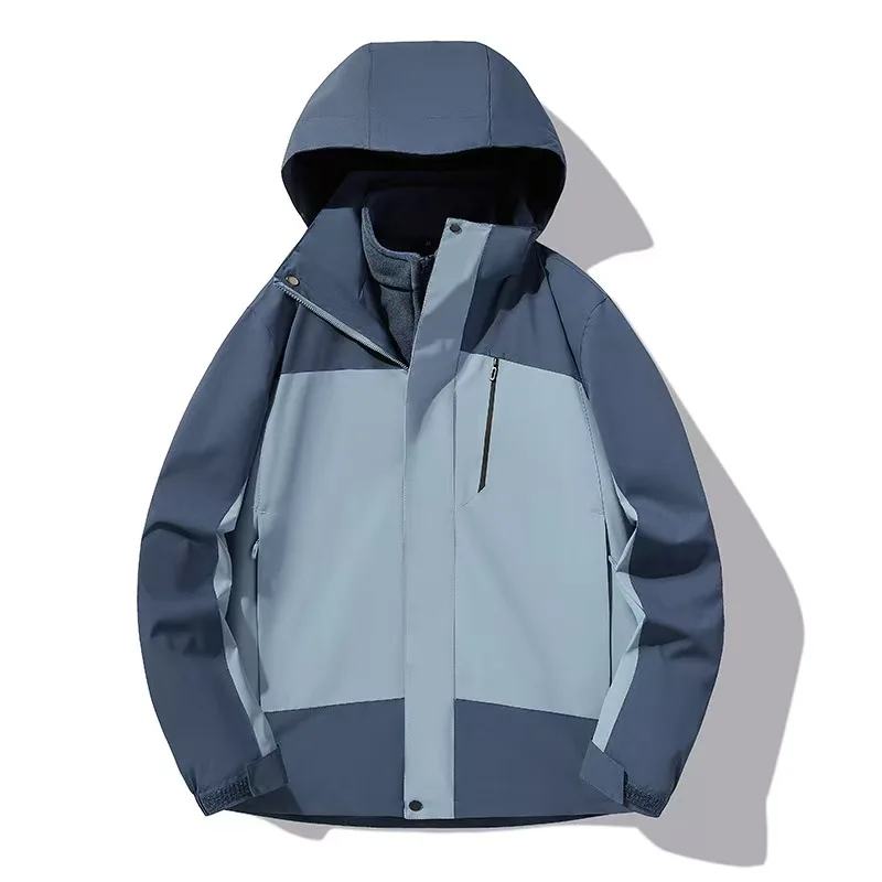 Three-in-one windbreaker jacket couple style outdoor sports windproof men's high-quality detachable fleece lining two-piece set
Three-in-one windbreaker jacket couple style outdoor sports windproof men's high-quality detachable fleece lining two-piece set
