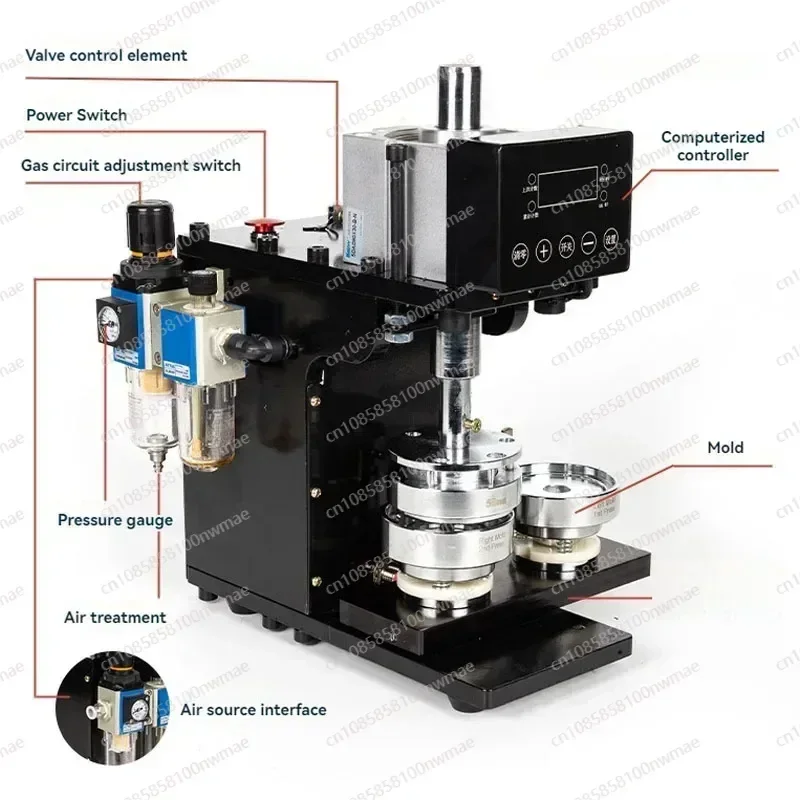 Automatic badge machine, pneumatic ba dge machine, tinplate bad ge making machine, double flash, including badg e mold
Automatic badge machine, pneumatic ba dge machine, tinplate bad ge making machine, double flash, including badg e mold