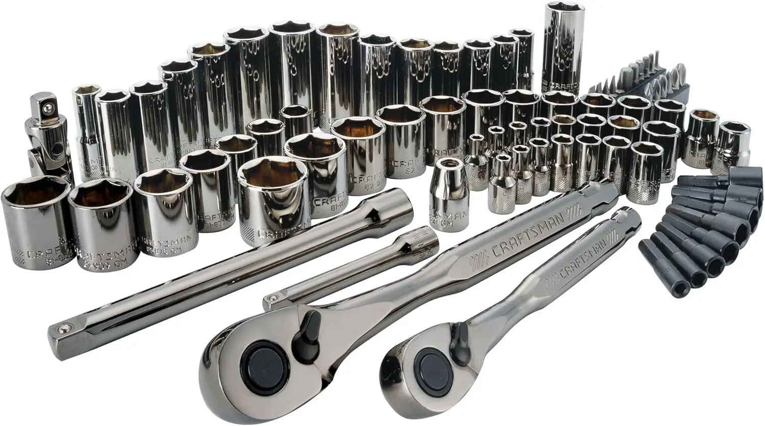 Mechanics Tool Set, 1/4' & 3/8' Drive, SAE/Metric, 81 Piece (CMMT82335L)
Mechanics Tool Set, 1/4' & 3/8' Drive, SAE/Metric, 81 Piece (CMMT82335L)