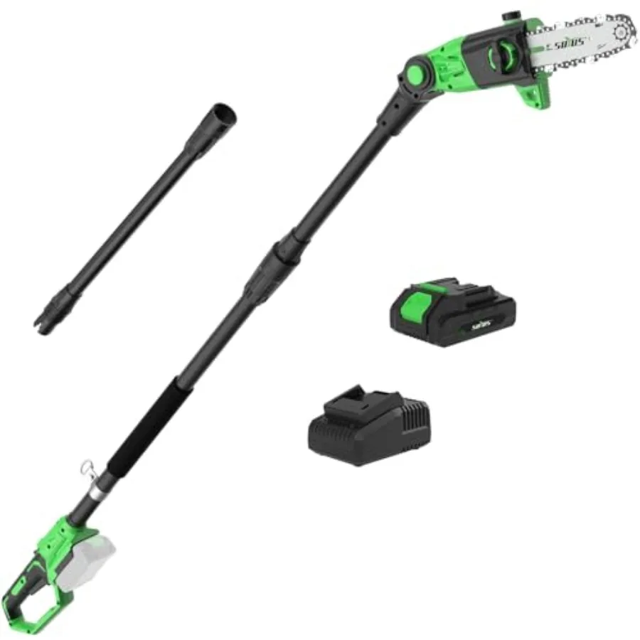 Pole Saw 8Inch Cordless 15Foot Max Reach Electric Pole Saw for Tree Trimming 16ft s Speed Auto Oiling MultiAngle Pole Cha
Pole Saw 8Inch Cordless 15Foot Max Reach Electric Pole Saw for Tree Trimming 16ft s Speed Auto Oiling MultiAngle Pole Cha