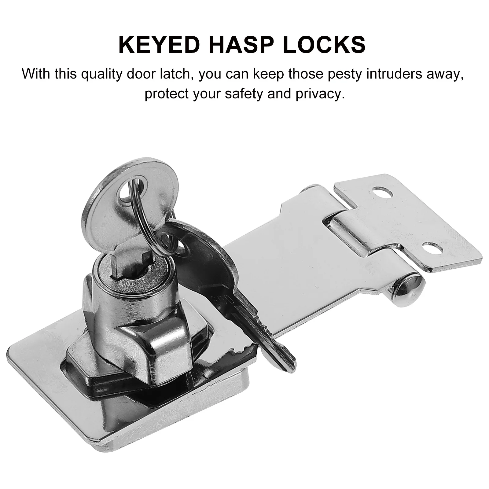 2pcs Locking Door Stainless Steel Keyed Hasp Locks Heavy Duty Home Office House Secure Safety Chest Fridge Gate Box Cupboard
2pcs Locking Door Stainless Steel Keyed Hasp Locks Heavy Duty Home Office House Secure Safety Chest Fridge Gate Box Cupboard
