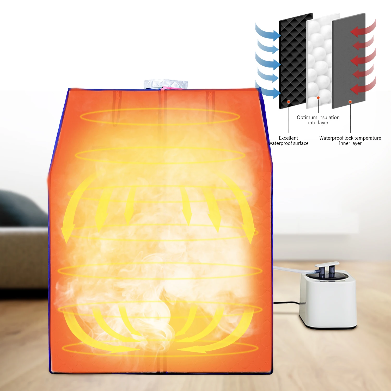 Sojourner Portable Sauna for Home - Steam Sauna Tent, Personal Sauna - Sauna Heater, Tent, Chair, Remote Included for Home Sauna
Sojourner Portable Sauna for Home - Steam Sauna Tent, Personal Sauna - Sauna Heater, Tent, Chair, Remote Included for Home Sauna