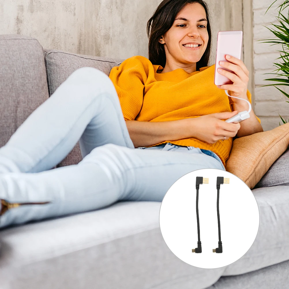 2Pcs Right Angle Micro USB Cable 90 Degree Fast Charging Data Transfer Short Cord Reliable Durable Material USB Cable
2Pcs Right Angle Micro USB Cable 90 Degree Fast Charging Data Transfer Short Cord Reliable Durable Material USB Cable